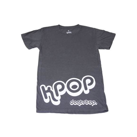 K-Pop "Don't Stop" Grey Shirt, Large