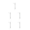 thumbnail image 2 of pitrice Model Railway Lamp Classical Pathway Single-Head Lightweight Ladder Streetlights Miniature Outdoor LED Metal Lamppost Silver（White Light） 5Set, 2 of 6