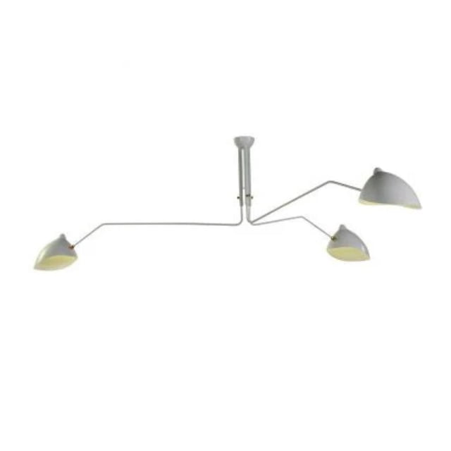 LAMPE À TROIS BRAS EN BLANC