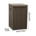 thumbnail image 2 of matoen Dirty Clothes Bucket With Special Cover Storage Box Fabric Foldable Washable Laundry Basket Cotton Linen Clothes Storage Bucket, 2 of 2