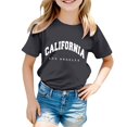 thumbnail image 1 of WEAIXIMIUNG Camisoles à Soutien-Gorge Intégré pour Femmes Garçon et Fille Mode Décontractée Imprimé Col Rond Ample T-Shirt à Manches Courtes Haut 3-4 Ans, 1 of 4