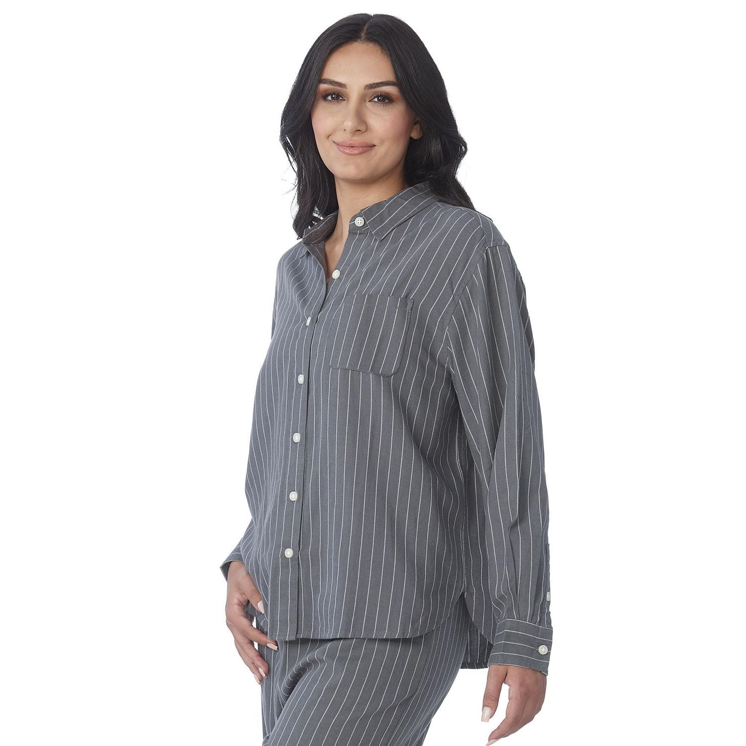 Secret vêtements de nuit Chemise oversize en flanellette à fines rayures
