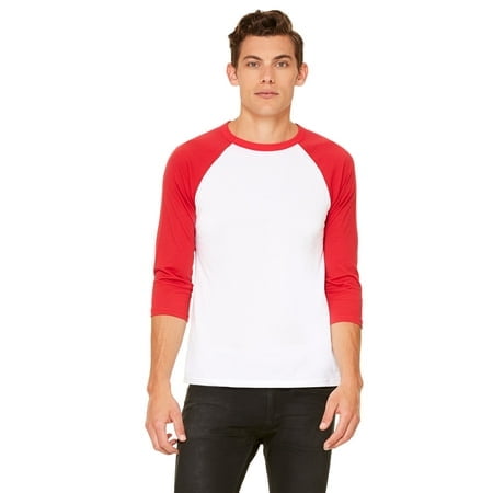 Bella + Canvas Unisex 3/4-Sleeve Baseball T-Shirt