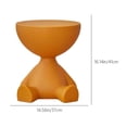 thumbnail image 3 of Orange Orange Lift Lid Storage Ottoman Stool Side Table 16.14X15.56 Inch Assembled Plastic Bench For Bedroom Living Room Sofa, 3 of 7