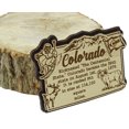 thumbnail image 4 of USA Colorado State Map Wooden Magnet Souvenir Fridge Magnet Gift, 4 of 4