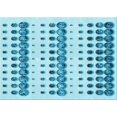 thumbnail image 1 of Ahgly Company Machine Washable Indoor Rectangle Transitional Blue Ivy Blue Area Rugs, 2' x 3', 1 of 7