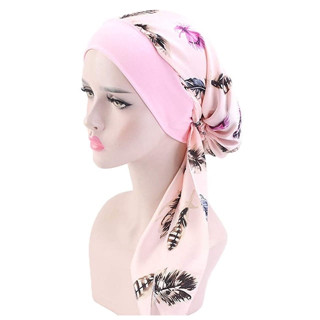 Turban Décontracté Ample à Imprimé pour Femmes, Bonnet de Chimiothérapie, Couvre-Chef contre le Cancer