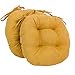 thumbnail image 3 of Coussins de Chaise Ronds Capitonnés en Microsuède Uni de 16 Po (Ensemble de 2), 3 of 4
