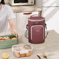 thumbnail image 3 of Sac à Lunch Bento Rond Portable, Sac à Lunch pour Étudiant, Sac Isolé, Sac à Glace pour Pique-Nique, Seau Isolé, Sac de Rangement Sac à Lunch Isolé, 3 of 5