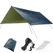 CxhicLuv Camping Rain Tarp, Outdoor Tent Cover 118.1×157.5 Inch – Waterproof, Durable, Easy-Install – Ideal for Camping, Hiking, Campers, Hikers, Gray