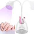thumbnail image 3 of LED Mini Nail Lamp 36W USB Rechargeable Portable Nail Dryer with Nail Accessories Storage 360° Rotation Quick Drying Nail Polish Lamps, 3 of 8