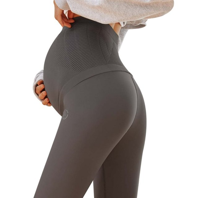 Pantalon de Maternité Uni pour Femmes Leggings de Maternité Pantalon de Maternité Bas de Maternité
