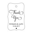 thumbnail image 1 of 100 PCS Thank You Custom Made Hang Tags Personalized Wedding Favor Gift Paper Tags, 1 of 1