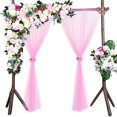 thumbnail image 1 of MesaSe 1 Panel Fiber Sheer Backdrop Curtain Arch Drapes Wrinkle-Free 5ft x 9.2ft, 1 of 24
