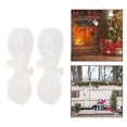 thumbnail image 4 of S Shaped Hooks, Holiday Light Hooks Warm Vibes Dual Ends 150 Pieces  For Garden White, 4 of 8