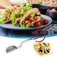 thumbnail image 3 of Presse pour Fabriquer des Coquilles de Tacos, Pinces pour Friteuse à Tortillas Porte-Tacos en Acier Inoxydable, Pince de Fixation en V pour Croûte de Tortillas, Porte-Croustilles, Pinces à Tacos avec Poignée en Caoutchouc, 3 of 8