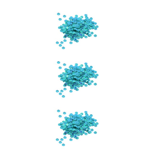 maskred Vibrant 400 Pcs Sequins Ronds en Vrac Couture Embellissement 7mm Bleu Lac 3ensemble
