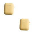 thumbnail image 2 of tamizeot Étui pour Écouteurs Compatible Bluetooth Remplaçable Flexible Couleur Unie Jaune 2Ensemble, 2 of 6