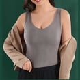 thumbnail image 4 of Miqool Débardeur Gainant à Encolure en V pour Femmes avec Soutien-Gorge Intégré, Sans Manches, Coupe Ajustée, Très Extensible, Camisole, Hauts d'Entraînement, 4 of 5