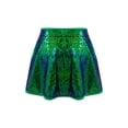 thumbnail image 2 of Rswnyirn Jupes de Danse Ballet Moderne Jazz Hip Hop à Sequins pour Filles, Mini-Jupons de Danse Performance Turquoise 6, 2 of 6