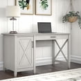 thumbnail image 4 of Bush Furniture Key West 54W Computer Desk with Keyboard Tray and Storage in Linen White Oak, 4 of 7