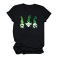 thumbnail image 4 of T-Shirt de la Saint-Patrick pour Femmes Mode Saint-Patrick Imprimé Col Rond Manches Courtes T-Shirt Décontracté Haut T-Shirts de la Saint-Patrick pour Femmes, 4 of 4