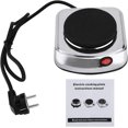 thumbnail image 5 of Jinsinto 500W Griddle Electric Stove Burner Mini Cooktop Heater Stainless Electric Cooker Cafe Kitchen Camp Travel Portable Small Cooking Appliances (EU Plug 220V), 5 of 5
