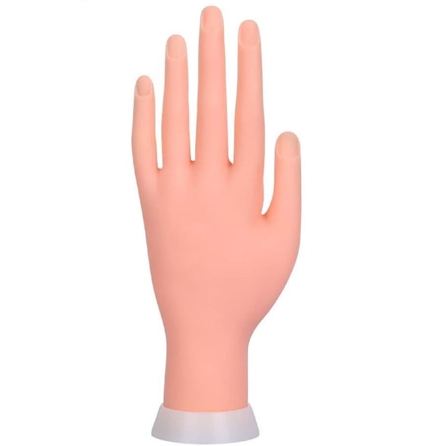 Plastic Flexible Soft Template Training Manicure For Nail Fingerss Removable Education