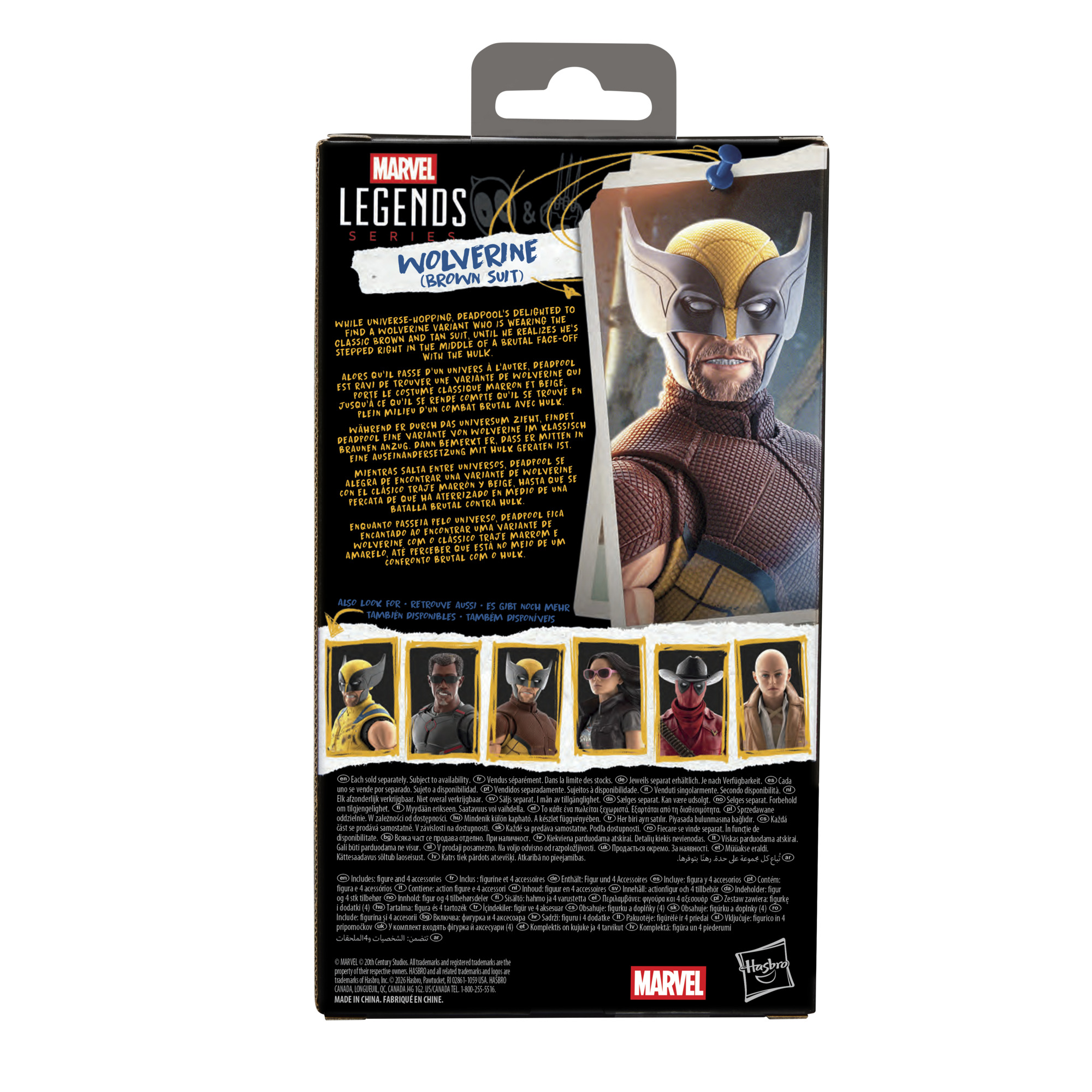 Marvel Legends Series Wolverine (Brown Suit), Marvel Studios' Deadpool & Wolverine Action Figure