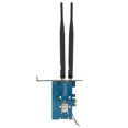 thumbnail image 1 of Cergrey Mini PCI-E Express à PCI-E 1x Adaptateur Sans Fil avec 2 Convertisseurs d'Antenne, 1 of 1