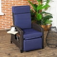 thumbnail image 2 of Outsunny Fauteuil Inclinable d'Extérieur avec Dossier et Coussin Réglables - Enfants, Bleu, 2 of 10