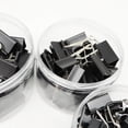 thumbnail image 1 of Binder Clips Mini Black | 40 Count Value Pack - 19mm Sturdy Tempered Steel Office Clips | Rust-Proof Powder Coated Handles | Bulk Small Paper Organizing Clips | Secure Loose Papers, Bags | Reusable, 1 of 7