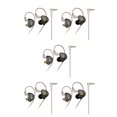 thumbnail image 2 of QualitChoice AK6 PLUS Écouteurs Filaires Oreillette à Réduction de Bruit Casque avec Embouts Noirs Sans Micro 5 Ensembles, 2 of 6