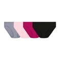 thumbnail image 1 of Women's Plus Fit for Me® Breathable Micro-Mesh Hi-Cut Panty, Assorted 4 Pack, 1 of 5