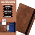 thumbnail image 4 of PU Passport Card Passport Holder Travel Wallet Blocking Cover GXAU Case R3Y0, 4 of 9