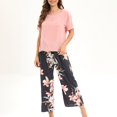 thumbnail image 2 of Rbaofujie Pyjama pour Filles Pyjama pour Femmes à Col Rond Manches Longues Ensembles de Maison Peignoir, 2 of 3