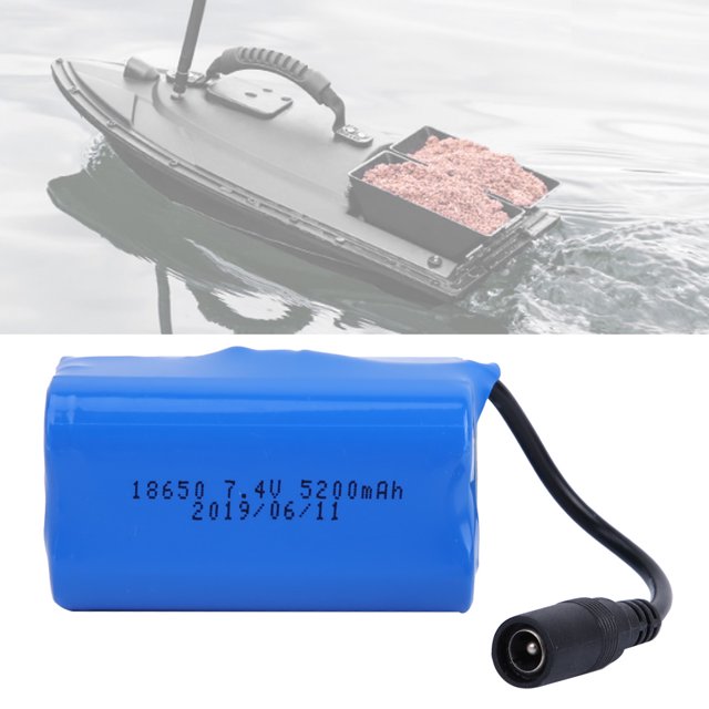 RC Battery Replacement Power Pack Spare Battery for Flytec 2011-5 Fishing Bait Boat with Long Service Life and Improved Ship Control