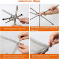 thumbnail image 2 of Portable Bonfire Campfire Fire Pit Collapsing Stainless Steel Mesh Fireplace Foldable Camping Fire Pit Camping Gear, 2 of 6