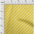 thumbnail image 2 of oneOone Cotton Silk Yellow Fabric Stripes Craft Projects Decor Fabric Printed By The Yard 42 Inch Wide, 2 of 5