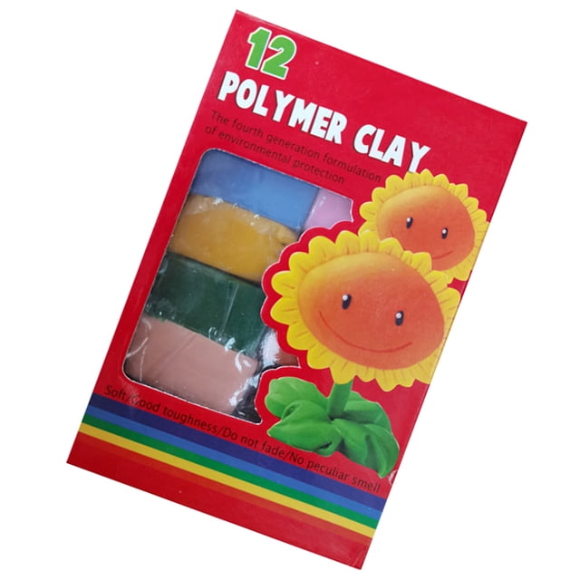 12 Colors Polymer Clay Modeling Kit Good DIY Art Crafts Ductility Flexible Argil Developmental Handmade DIY Educational Toys Strong Support