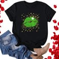 thumbnail image 1 of T-Shirt de la Saint-Patrick pour Femmes, Mode, Imprimé de la Saint-Patrick, Col Rond, Manches Courtes, T-Shirt Décontracté, Haut, T-Shirts de la Saint-Patrick pour Femmes, 1 of 4