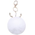 thumbnail image 1 of Bangcool Christmas Key Chain Creative Elk Pompom Key Ring Pendant Purse Charm Bag Charm, 1 of 9