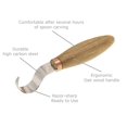 thumbnail image 3 of Wood Carving Tools Kit Wood Carving Set Wood Carving Hook Knife Set Spoon Carving Tools Spoon Knife Set Bowl Scoop Cup Carving Tools Wood Gouges (Spoon Carving Kit), 3 of 4