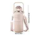 thumbnail image 3 of EGNMCR Home Decor, Room Decor 316 Stainless Steel Insulation Cup Large Capacity Double Drinking Cup Lid Insulation Cup Portable Handheld Strap Insulation Straw Cup Stainless Steel Insulated Cup, 3 of 6