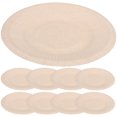 thumbnail image 1 of 50Pcs Beige Pulp Food Plate For Takeout And Picnic Plates Paper Cake Plates, 1 of 9