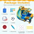 thumbnail image 3 of Patiojoy Inflatable Water Park with Market Stand Water Slide with Climbing Wall (Without Blower), 3 of 9