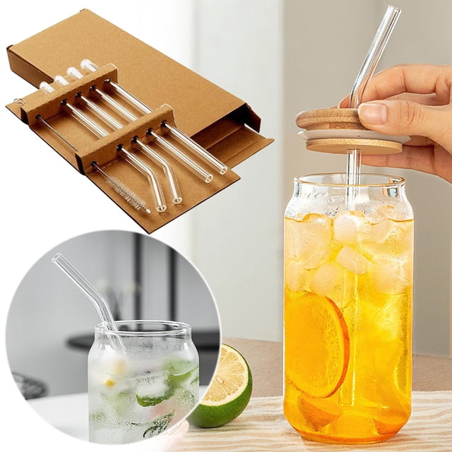 TopLLC Borosilicate Glass Straw Set With Heat Resistance And Lipstick Protection Glass pipette