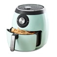 thumbnail image 1 of Dash DFAF455GBAQ01 Deluxe Electric Air Fryer + Oven Cooker with Temperature Control Non Stick Fry Basket Recipe Guide + Auto Shut Off Feature 6 qt Aqua, 1 of 6