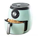 Dash DFAF455GBAQ01 Deluxe électrique Air Apéritif + Cuisinière avec régulateur de température Non Stick Fry espadrilles Guide de recettes + Fonction d'arrêt automatique 6 qt Aqua