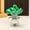 Vert, variante sur Wuztai Bouquet de Roses en Cristal Transparent, Ornement de Décoration de Roses en Verre Cadeau Idéal, Décor de Maison de Roses en Cristal pour Étagère Bureau Table